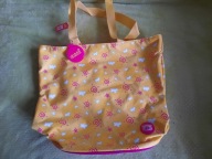 Torba worek duży z logo Różowy prosiaczek Debbi