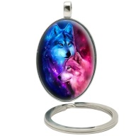 Brelok do kluczy/ka - Wilk - ozdobna zawieszka plecak, portfel