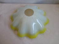 Stary, szklany klosz do lampy - z czasów PRL