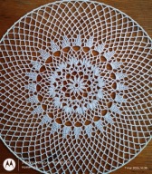 Serwetka .szydełk.na obręczy met.40 cm