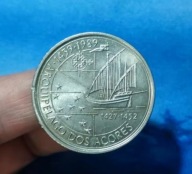 Portugalia Moneta Pamiątkowa Odkrycia Geograficzne 1989