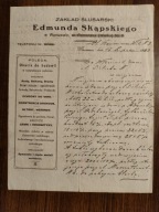 Rachunek Edmund Skąpski Warszawa 1933