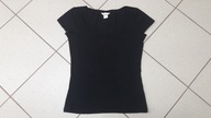 Bluzka / T-shirt damski czarny BASIC, rozm. S