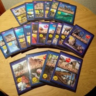 Dinozaury i świat prehistorii KOMPLET 40 odc na20x DVD Wędrówki Dinozaurami