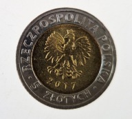 5 zł 2017 r. COP stan obiegowy