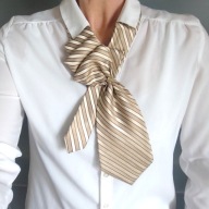 Krawat damski ozdobny do koszuli