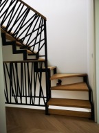 Schody zabiegowe2,80-balustrady kute