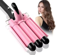 TOP4EVER HE-19 lokówka trójboczna 25mm z regulacją temperatury różowy