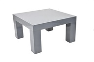 ŁAWA STOLIK szary lakierowany prostokątny