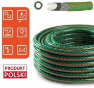 WĄŻ OGRODOWY GUMOWY 1/2" 50m 4 WARSTWOWY ZBROJONY POLSKA PRODUKCJA HIT
