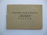 KOLEJOWY KLUB SPORTOWY OLSZA KRAKÓW LEGITYMACJA 1974