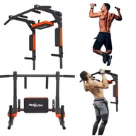 DRĄŻEK WIELOFUNKCYJNY DO PODCIĄGANIA ĆWICZEŃ DIPÓW PORĘCZ DO ŚCIANY