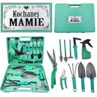 ZESTAW NARZĘDZI OGRODOWYCH W WALIZCE DLA MAMY Prezent na Dzień Mamy Matki