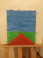 Obraz malowany przez 9 letnie dziecko.