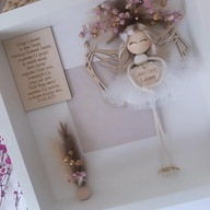 Pamiątka podziękowanie komunia chrzest grawer personalizowany anioł stróż