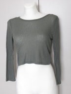 Bluzka damska z długim rękawem Forever 21 rozmiar M oliwka