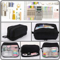 PIÓRNIK ROZKŁADANY POCZWÓRNY POJEMNY DO SZKOŁY 4 KIESZENIE ZMIEŚCI WYPRAWKE