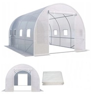 Folia Zamienna Na Tunel Ogrodowy Biały Warzyw Kwiatów 4x2x2 8m² Duży