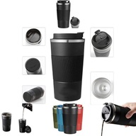 TERMOS KUBEK TERMICZNY STAL NIERDZEWNA 510ML NA HERBATĘ KAWĘ CZARNY KOANNI