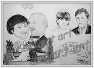 Karykatura ze zdjęcia na rocznicę ślubu PROMOCJA