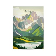PLAKAT GÓRY TATRY, GRAFIKA DO SALONU, SYPIALNI, NA KORYTARZ, 40x60cm.