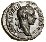 Aleksander Sewer denar 228–231 n.e. wspaniały, menniczy!