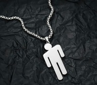 Naszyjnik wisiorek chain Billie Eilish bad guy srebrny prezent streetwear
