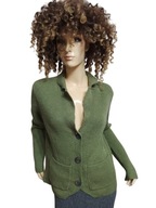 WOOLOVERS sweter wełniany z kieszeniami guziki 36