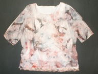 TAIFUN_Piękna BLUZKA_kwiaty lekka zwiewna delikatna kremowa MODNA_42