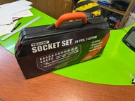 Zestaw kluczy nasadowych Tecos T-4224M 24 szt 10-34MM z przegubem