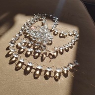 Girlanda kryształowa łańcuch kryształki kryształy ozdobne ozdoba choinki