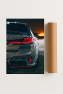 Plakat bez ramy 21x30cm BMW M5 Competition auto sport | Pomysł na Prezent