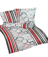 pościel bawełna lux 160x200 + 2x70x80 guzik B 305-6 b-x