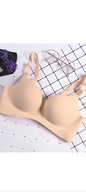 Biustonosz bezszwowy push up beżowy 75B