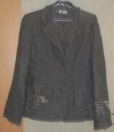 lipo lipo Żakiet Marynarka 80% len 20% bawełna S 36 38 40