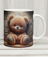 Kubek z misiem, miś pluszowy