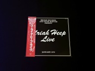 URIAH HEEP Live January 1973 JAPAN Obi NM 2LP Winyl