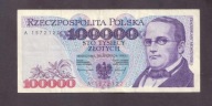 Polska - banknot - 100000 Złotych 1993 rok seria A