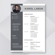 SZABLON WZÓR CV RESUME (1 strona) - MS WORD (docx)