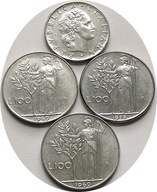 Włochy-zestaw mix 3x100 i 50 lira MN ładne stany