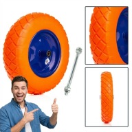 KOŁO KÓŁKO DO TACZKI TACZEK PEŁNE BEZDĘTKOWE 4.00-8 Z OŚKĄ MAR-POL