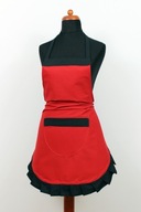 Piękny czerwony fartuch kelnerski, wytrzymały i grubszy NOWY