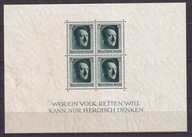 1937 DR Urodziny Hitlera Mi blok 7 (*)