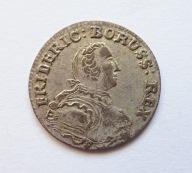 Prusy, Fryderyk II Wielki, Trojak (3 grosze) 1753 B, Wrocław