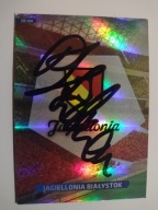 Karta panini autograf Jagiellonia sezon 13/14 Piotr Stkowiec Trener Herby