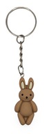Brelok do Kluczy Brązowy króliczek ozdobna zawieszka na prezent dla dzieci