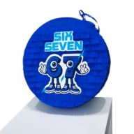 Piniata urodzinowa 67 SIX SEVEN BRAINROT. Zestaw z kijem ikonfetti.