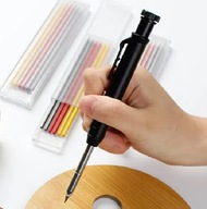 OŁÓWEK automatyczny budowlany z długą końcówką + 6 x RYSIKI 3 kolory