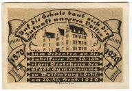 Banknot zastepczy - Waldenburg - Walbrzych - 50 Pfennig - 1920