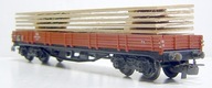 Marklin - wagon platforma 4-osiowa - DB z ładunkiem drewna
